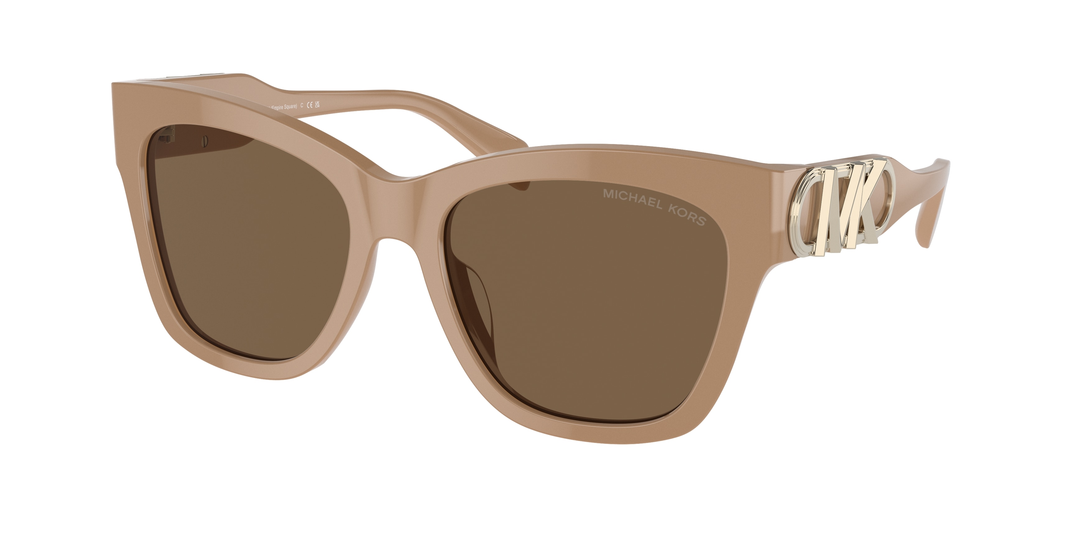 Michael Kors Femme MK2182U Empire Square 355573 Lunettes De Soleil AcéTate Marron Marron Papillon Normale-image